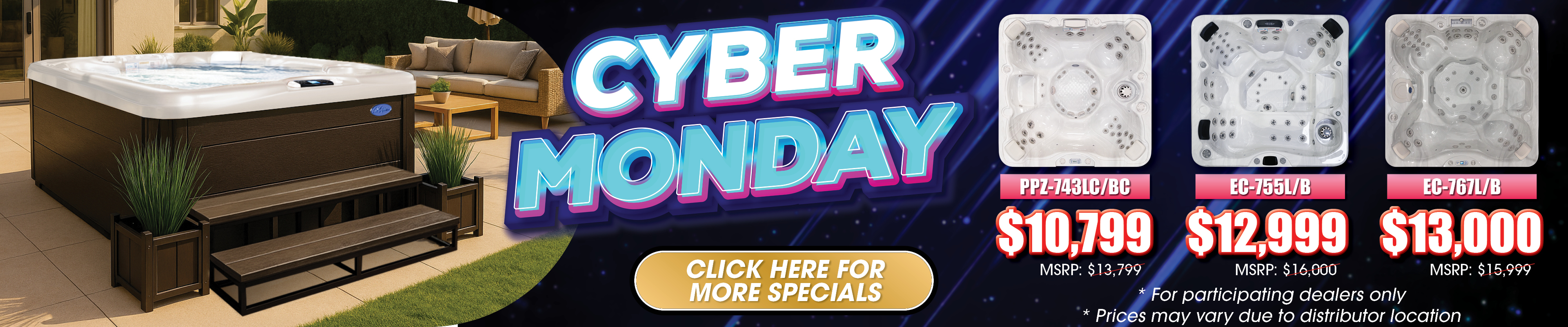 Calspas hot tub being used in a family setting - Irvine